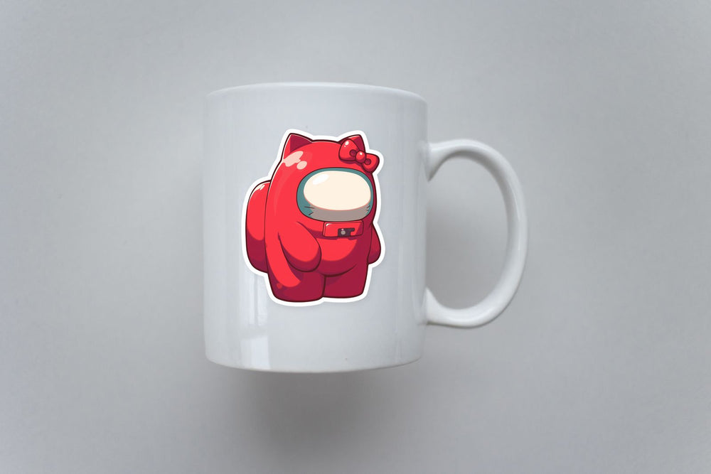 Hello Kitty Among Us Crewmate Sticker