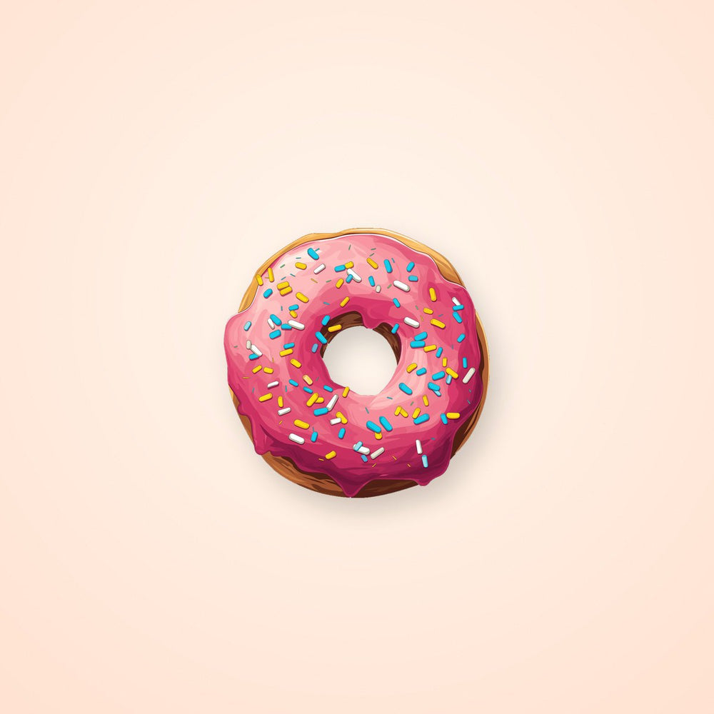 Pink Glazed Donut Sticker