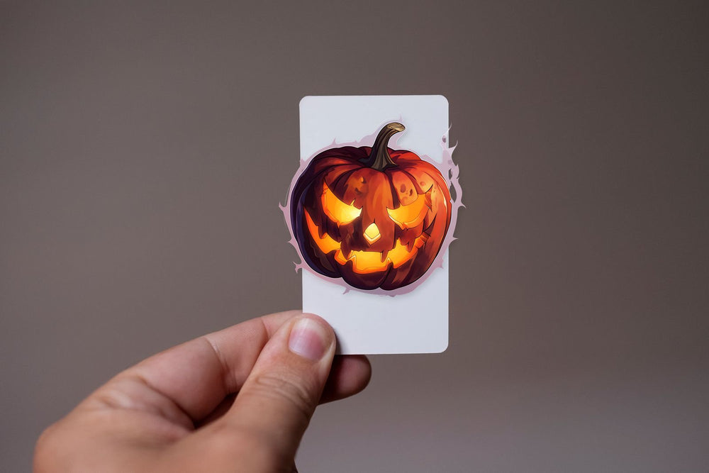 Jack-O’-Lantern Smoky Purple Stroke Sticker