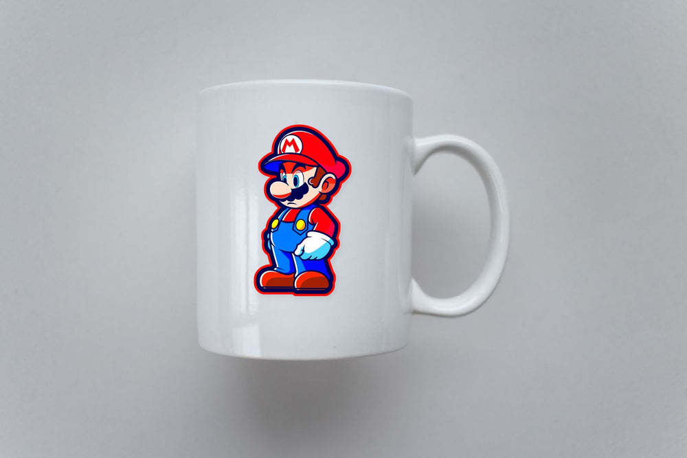 Mario Red Stroke Sticker