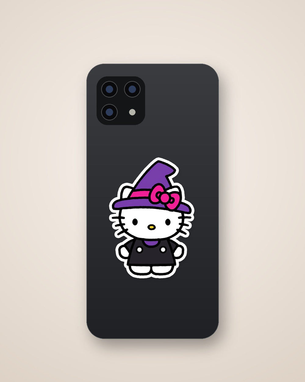 Hello Kitty Witch Costume Halloween Sticker