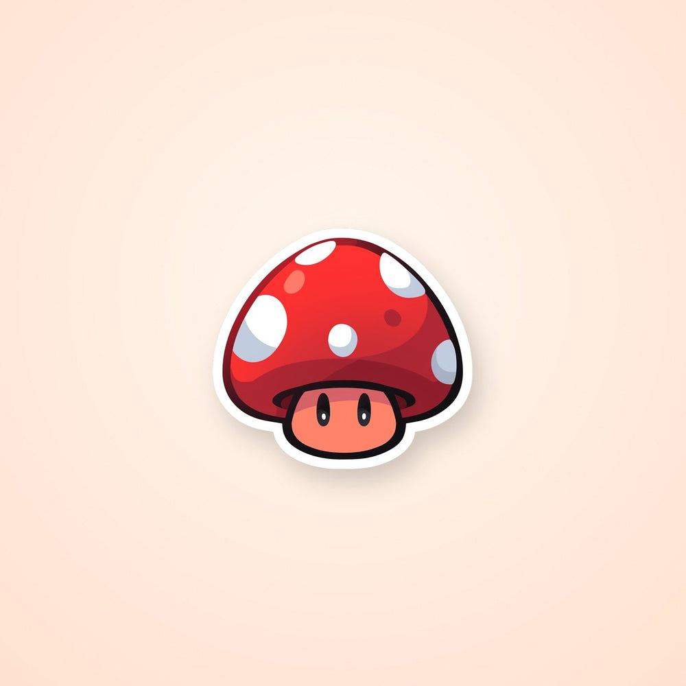 Mario Super Mushroom 2D Sticker
