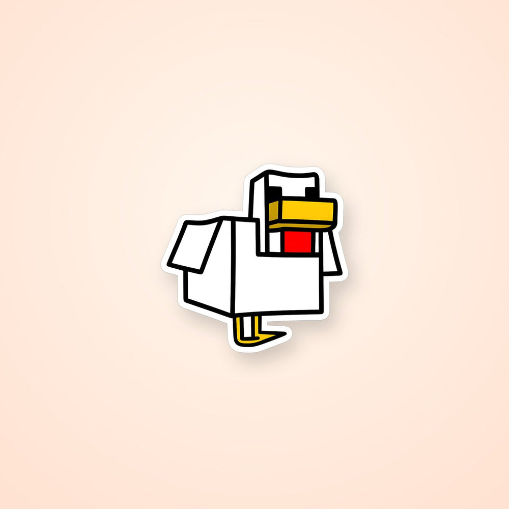 Minecraft Chicken Sticker