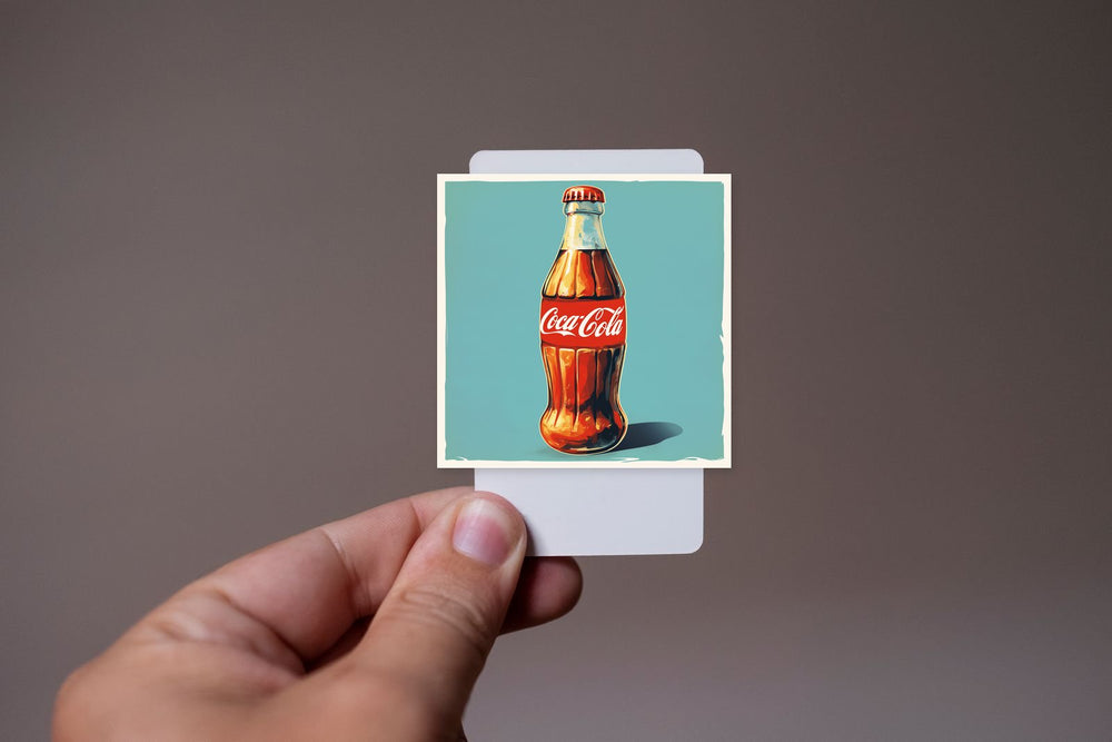 Vintage Coka-Cola Bottle Sticker