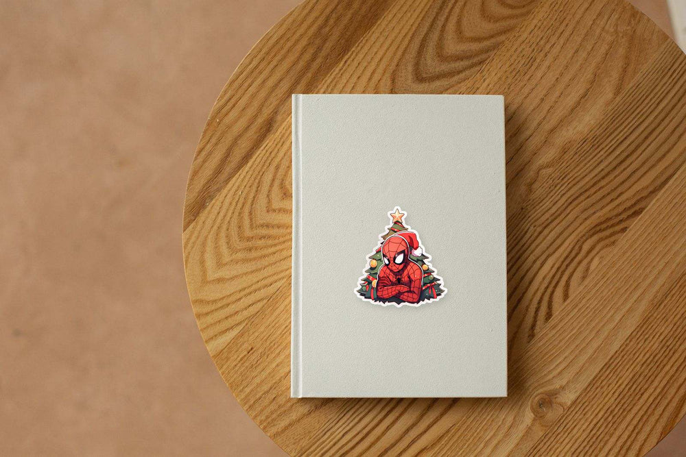 Spider-Man & Christmas Tree Sticker