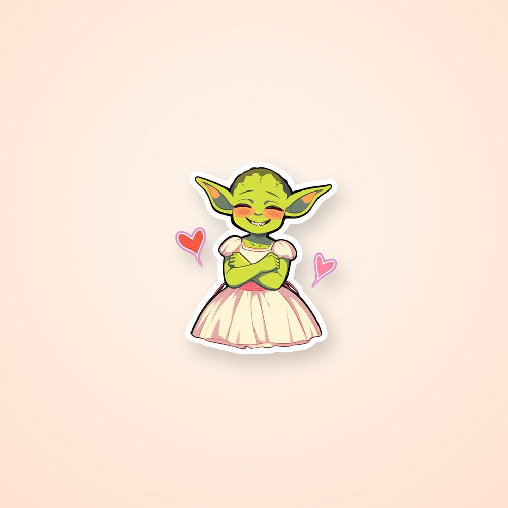 Funny Goblin Princess Sticker