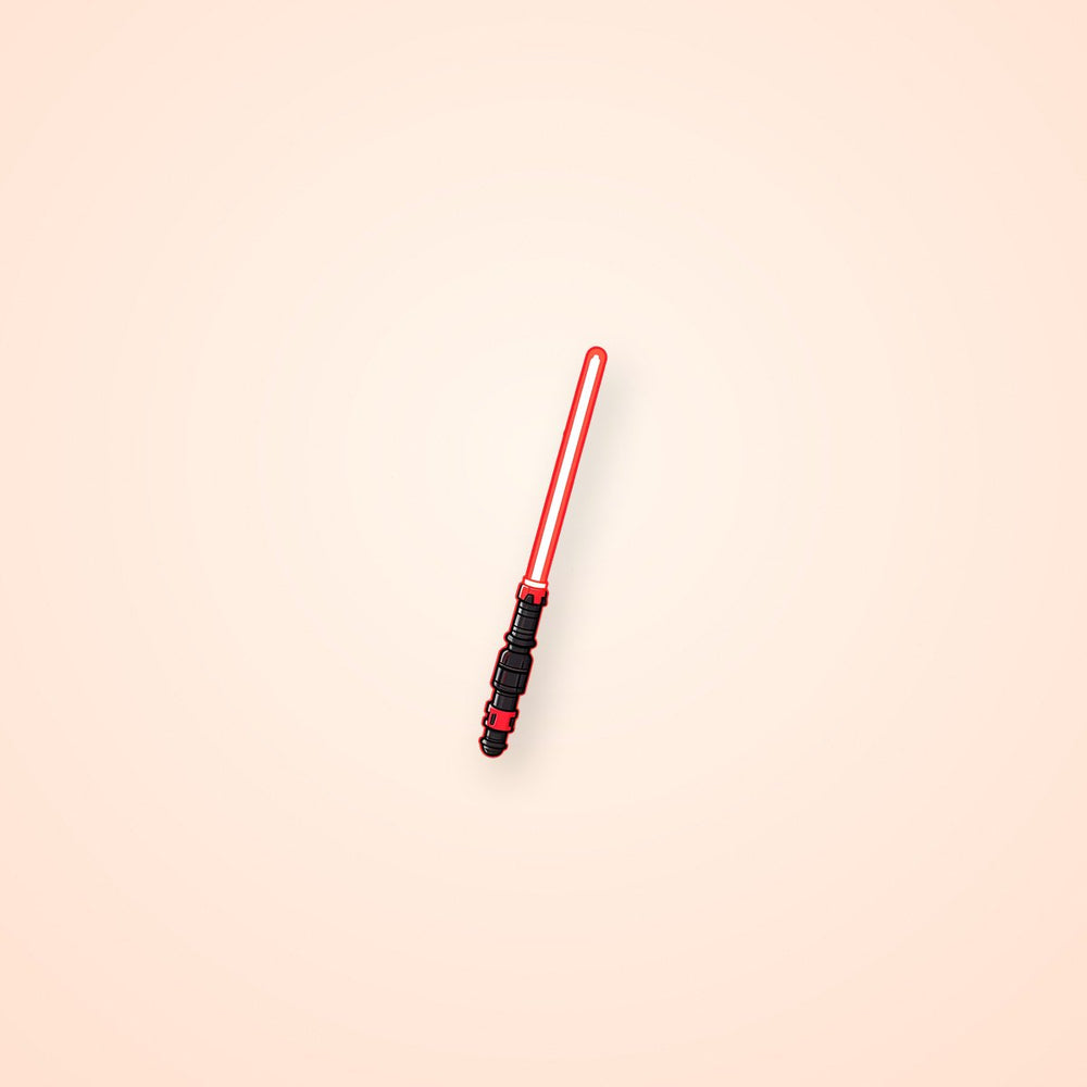 Cartoon Red Sith Lightsaber Sticker