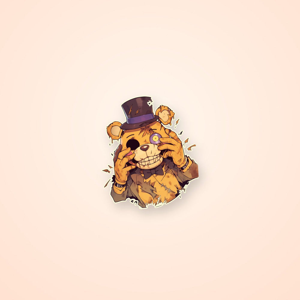 Five Nights at Freddy’S Freddy Fazbear Creepy Reveal Sticker