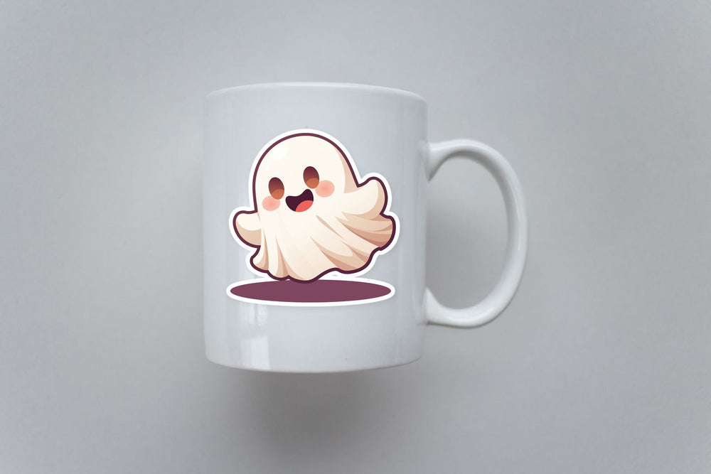 Happy Ghost Halloween Sticker