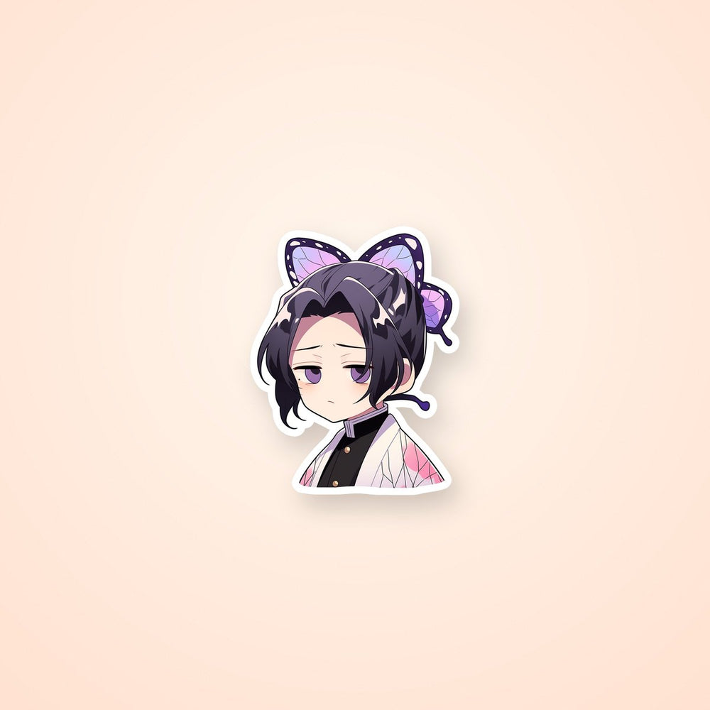 Demon Slayer Cute Sad Shinobu Kocho Sticker