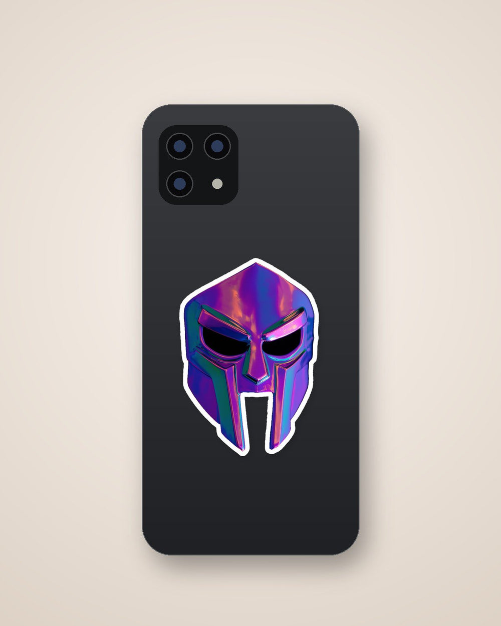 Mf Doom Chrome Mask Hip-Hop Icon Sticker