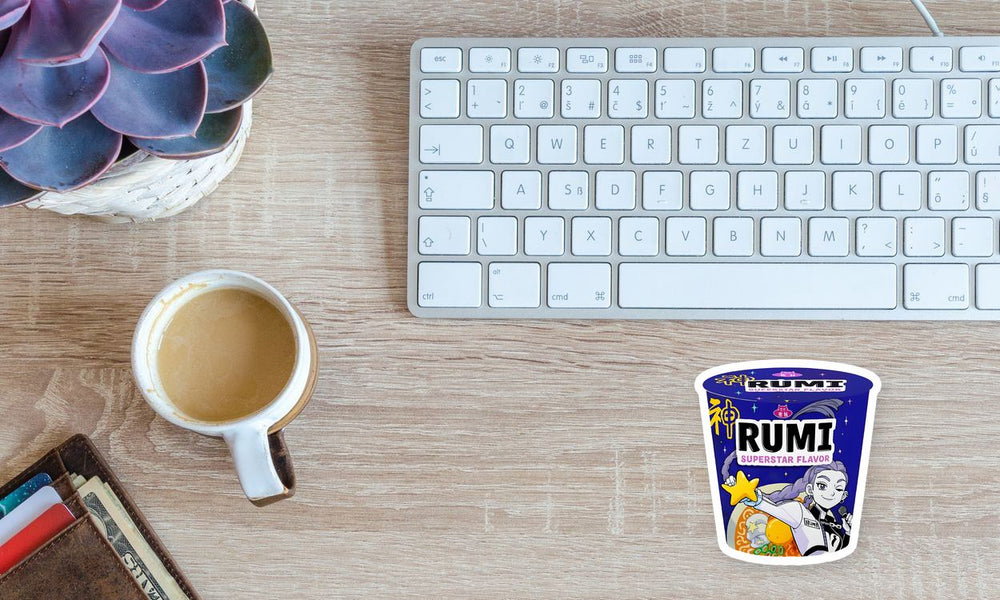 Rumi Superstar Ramen Cup K Pop Demon Hunters Sticker