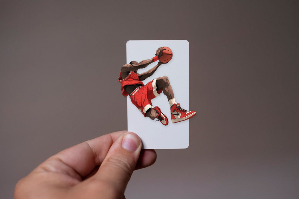 Basketball Dunk Jordan Style Sticker