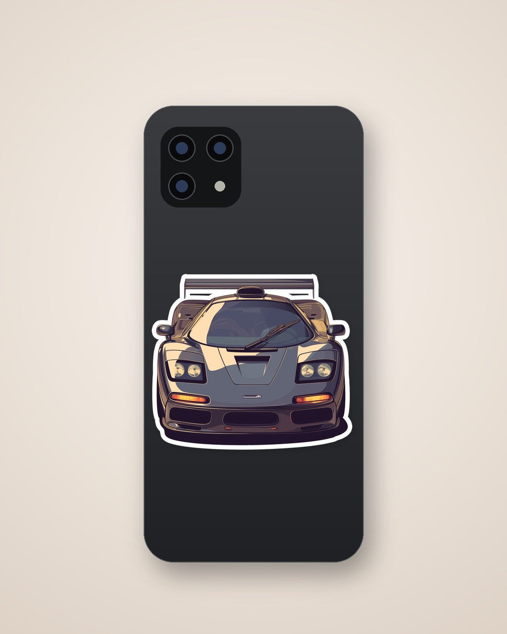 Mclaren F1 Supercar Front View Sticker