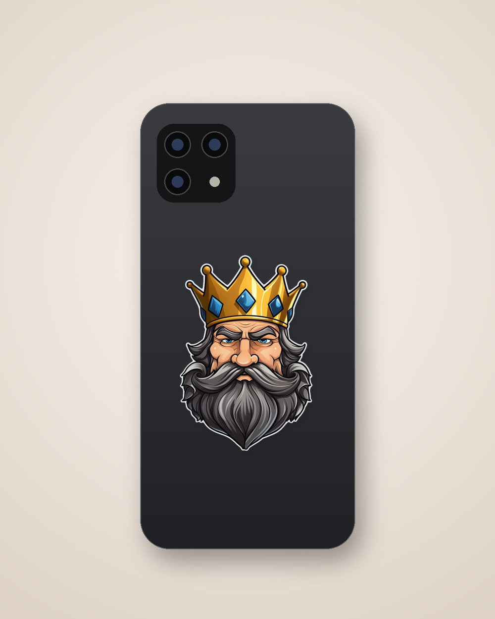 King with Crown Sticker