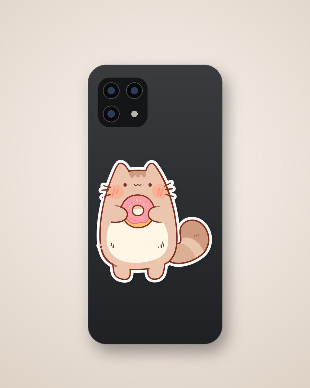 Pusheen with Donut Sticker