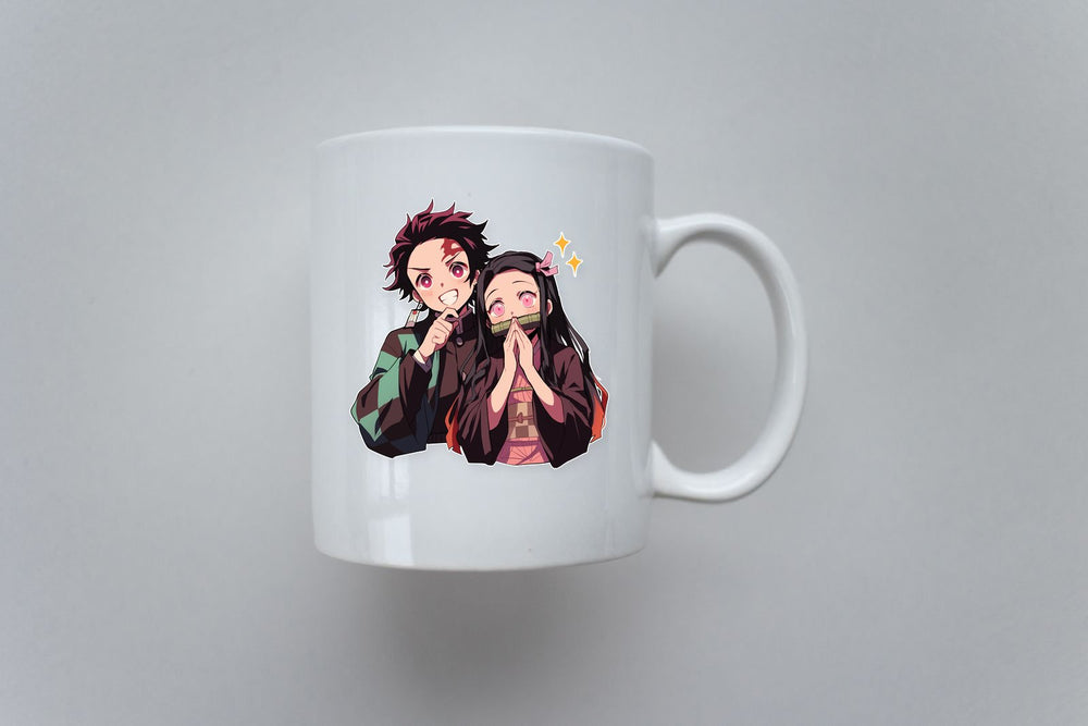 Tanjiro and Nezuko Happy Demon Slayer Sticker