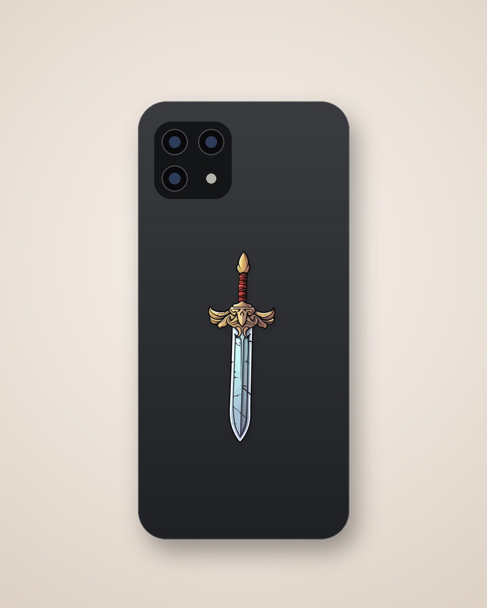 Ancient Sword Cartoon Sticker