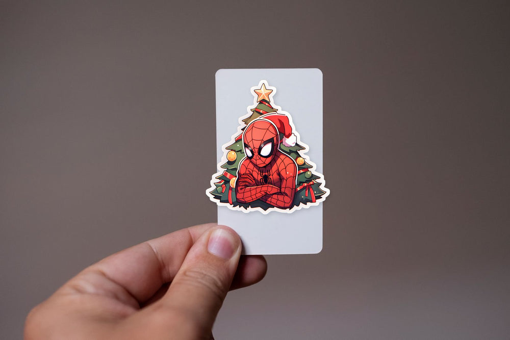 Spider-Man & Christmas Tree Sticker