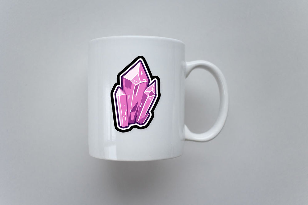 Pastel Pink Crystal Gem Aesthetic Sticker