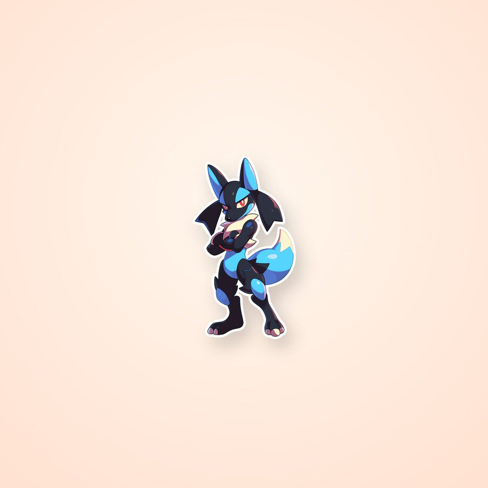 Pokemon Lucario Aesthetic Sticker