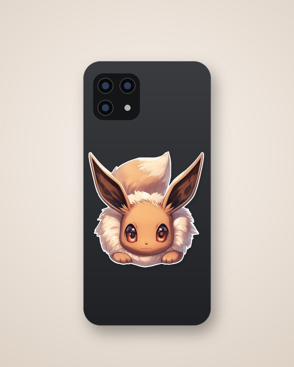 Eevee Brown Fur Sweet Expression Sticker
