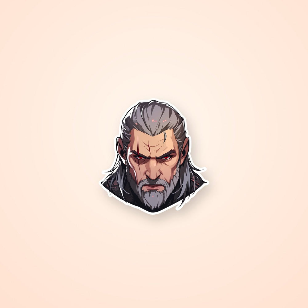 The Witcher Geralt Head Sticker