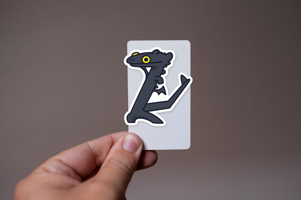 Chibi Toothless Dragon Meme Sticker