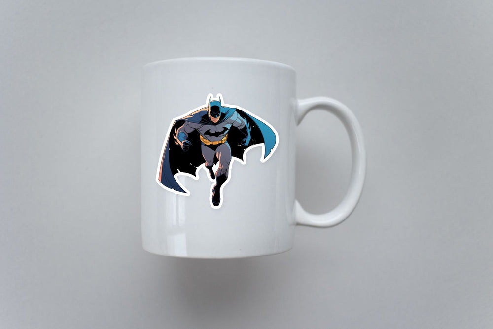 Batman Running Superhero Comic Sticker