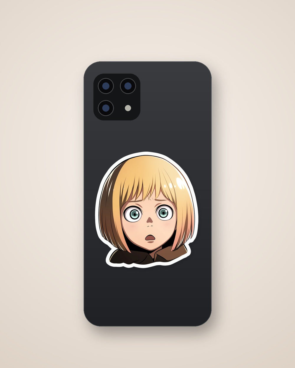 Aot Surprised Disheartened Armin Arlert Sticker