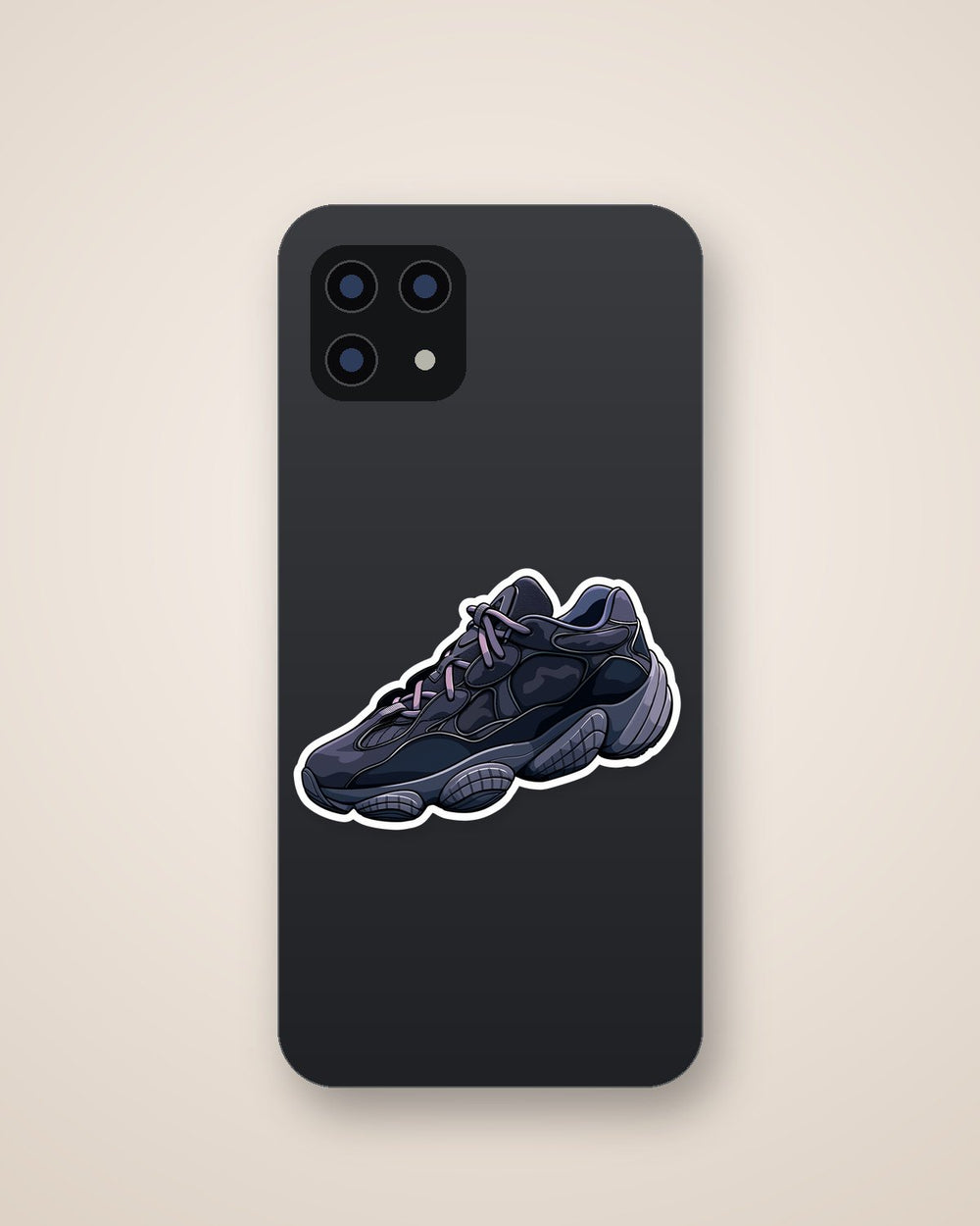 Black Yeezy 500 Sneaker Sticker