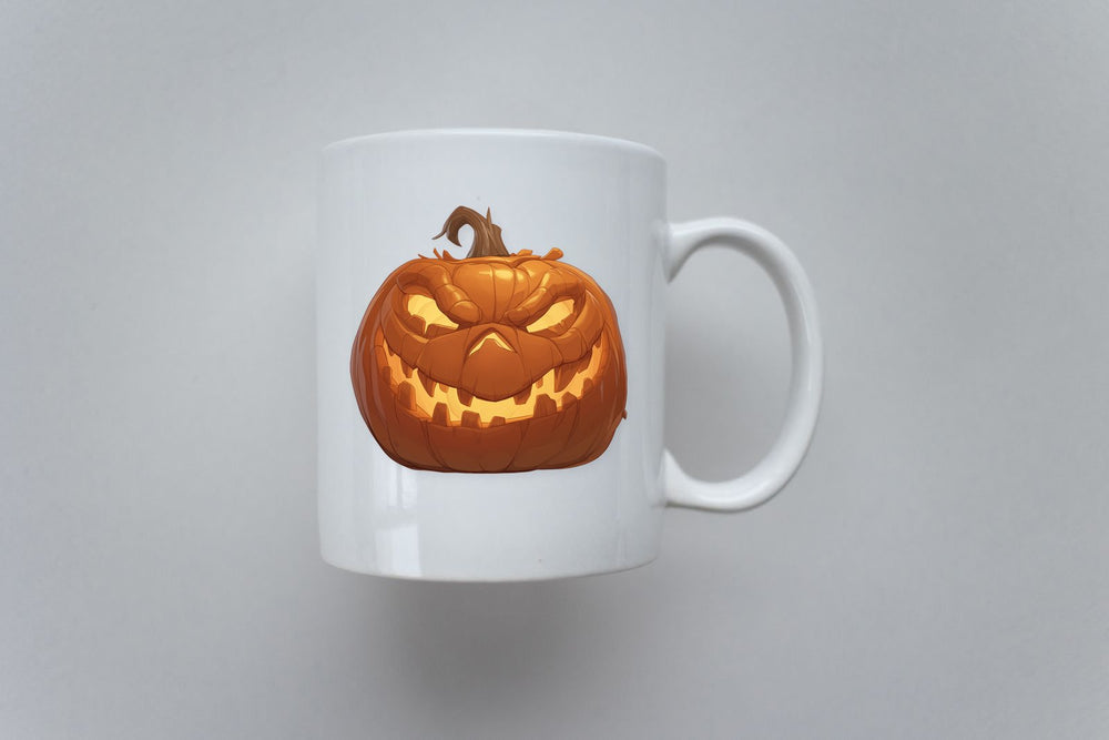 Spooky Jack-O-Lantern Halloween Sticker