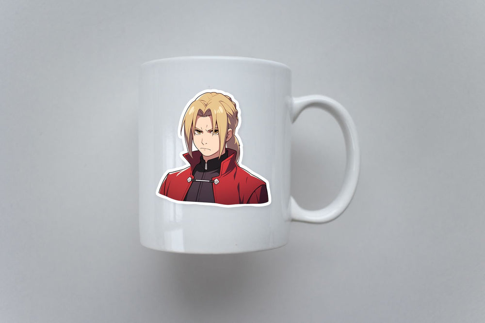 Serious Edward Elric Anime Sticker