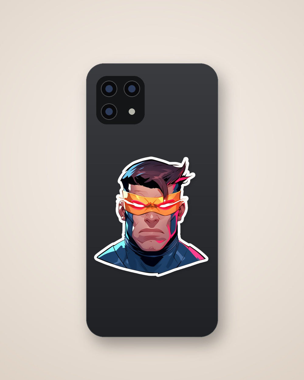 Cyclops Marvel Visor Head Sticker