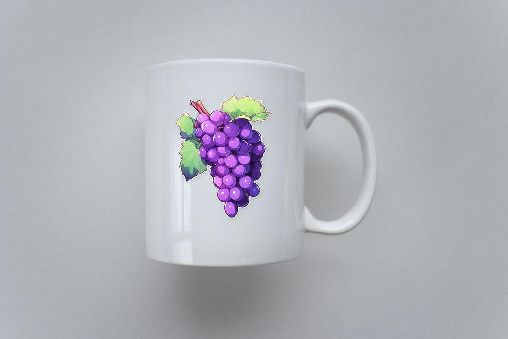 Purple Bunch of Grapes Sticker