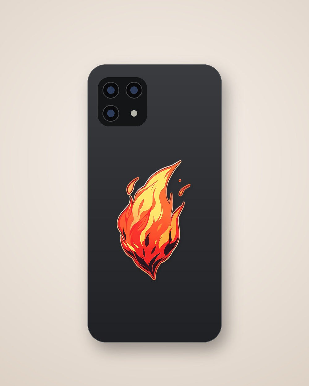 Aesthetic Red Flame Sticker