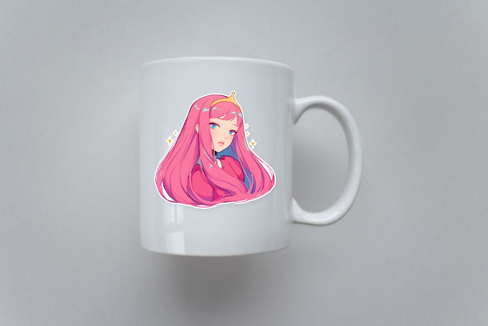 Princess Bubblegum Cute Anime Style Sticker