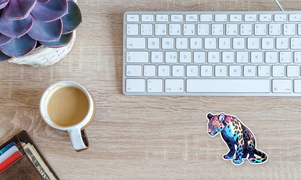 Pastel Jaguar Aesthetic Sticker