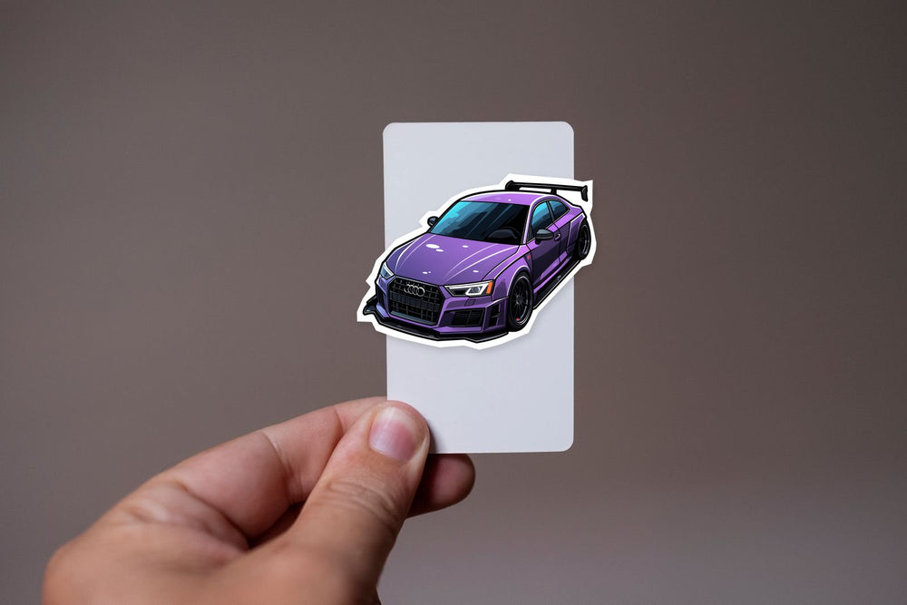 Purple Audi Rs3 Sticker