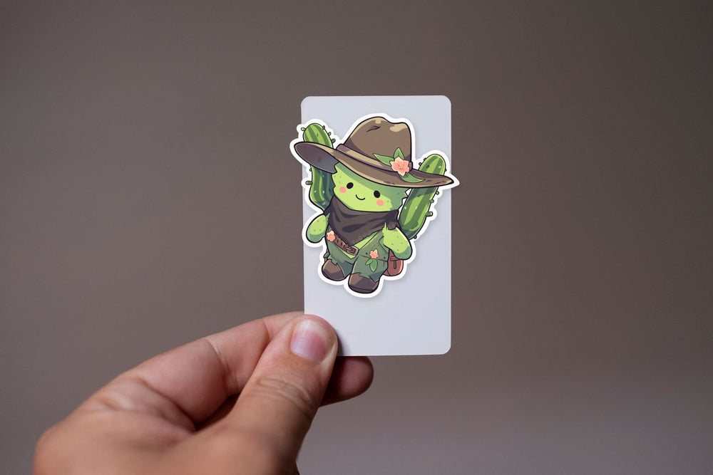 Cute Cactus Cowboy Sticker