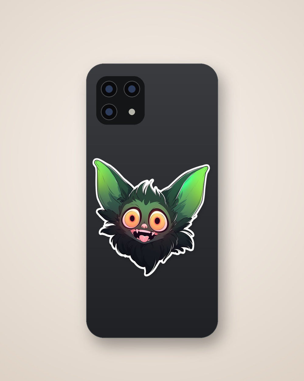 Funny Green Gremlin Sticker