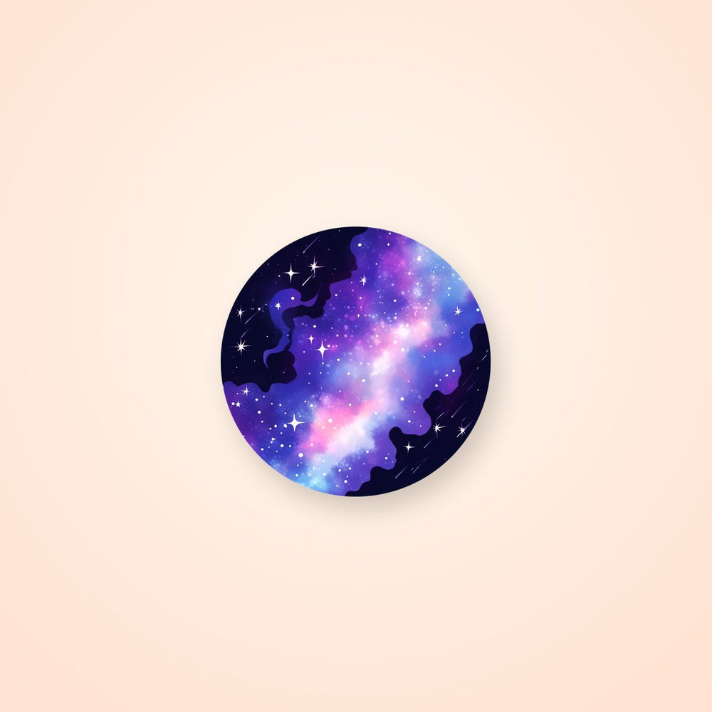 Aesthetic Milky Way Round Sticker