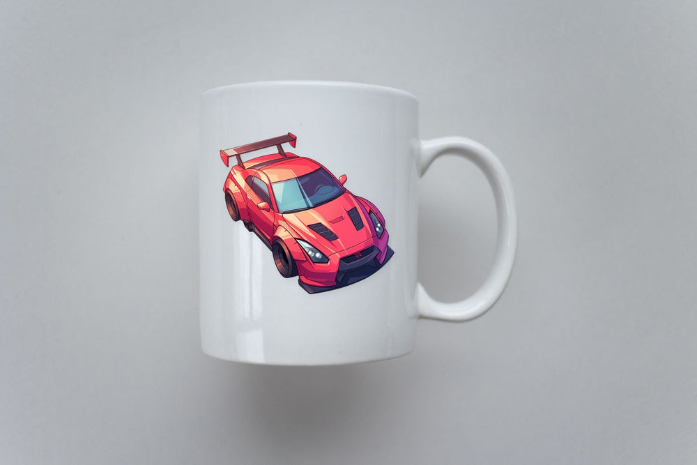 Red Nissan GTR R35 Car Sticker