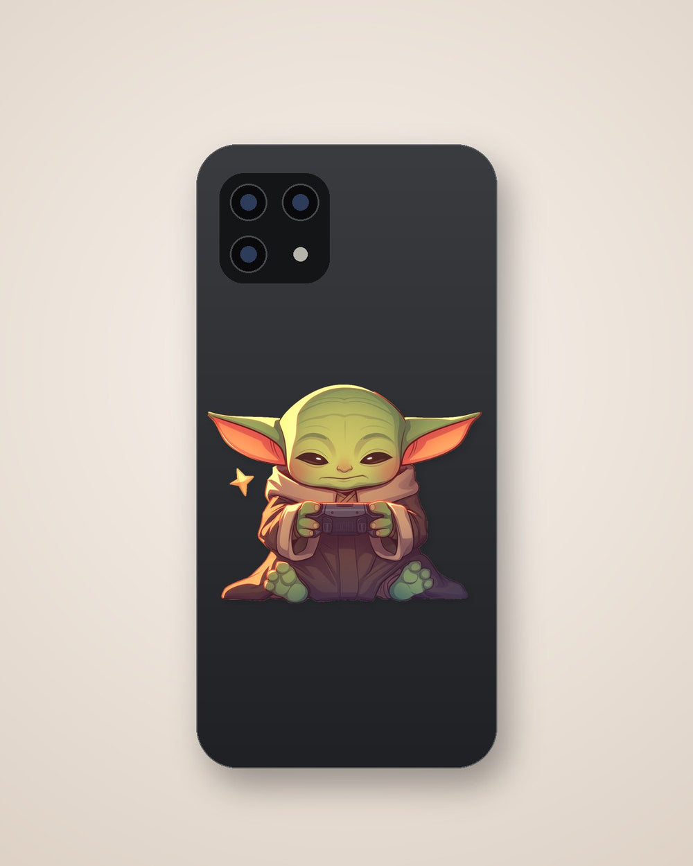 Baby Yoda Playing Games Sticker