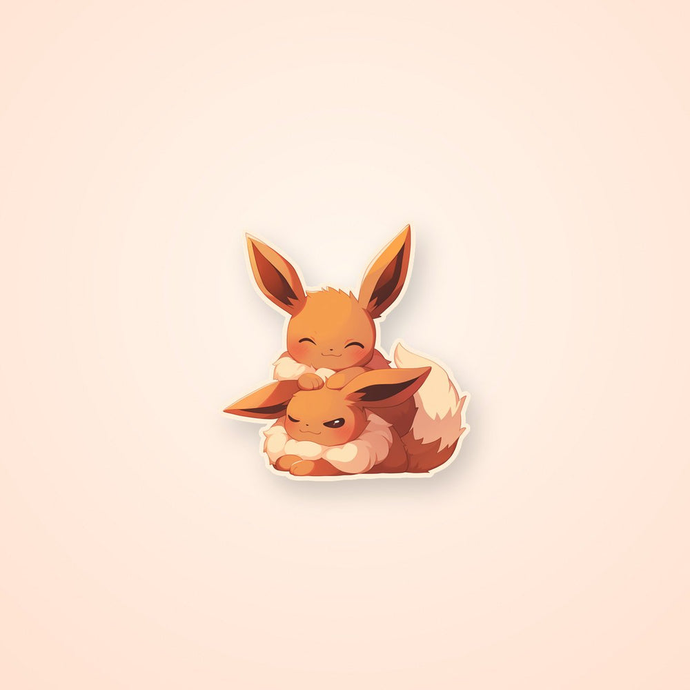 Pokemon Eevee Hugging Sticker