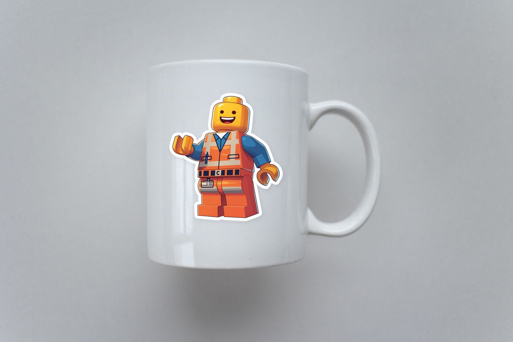 Lego Minifigure Worker Classic Sticker