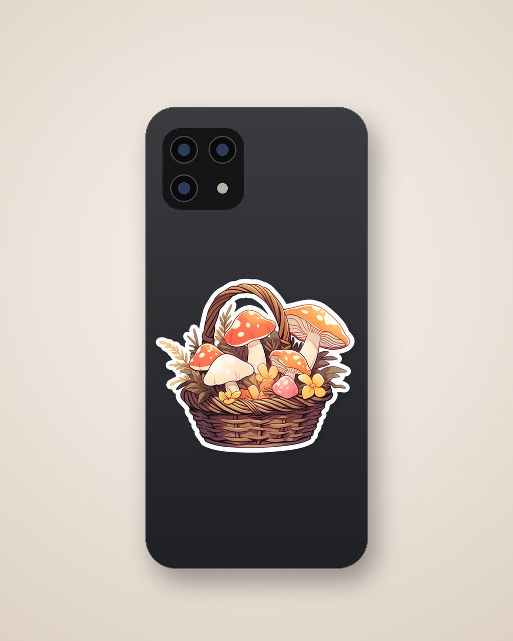 Mushrooms in a Basket Sticker