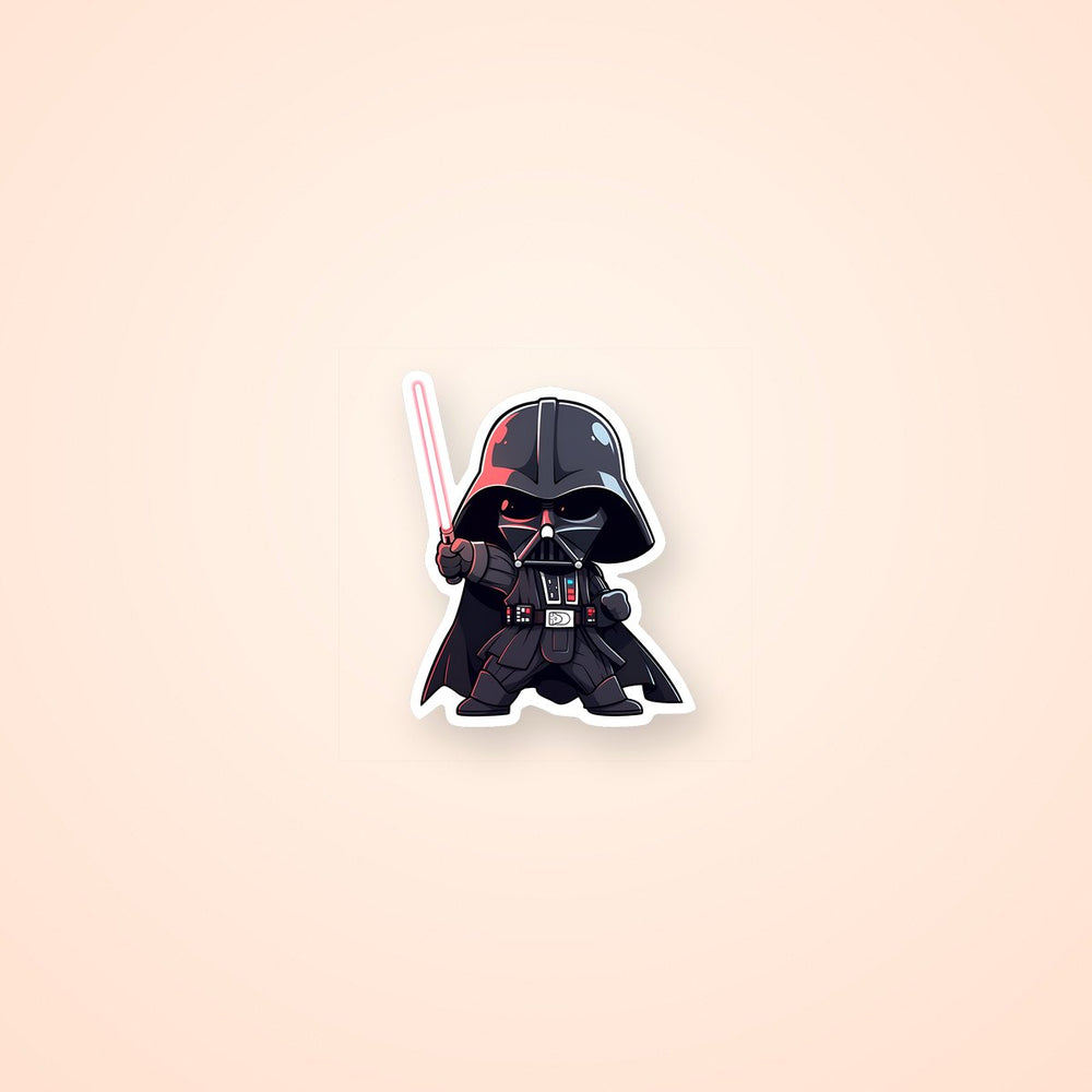 Chibi Darth Vader with Lightsaber Star Wars Sticker