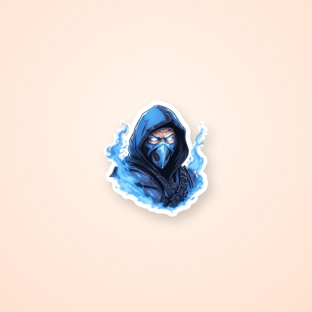Mortal Kombat Sub-Zero & Ice Flame Sticker