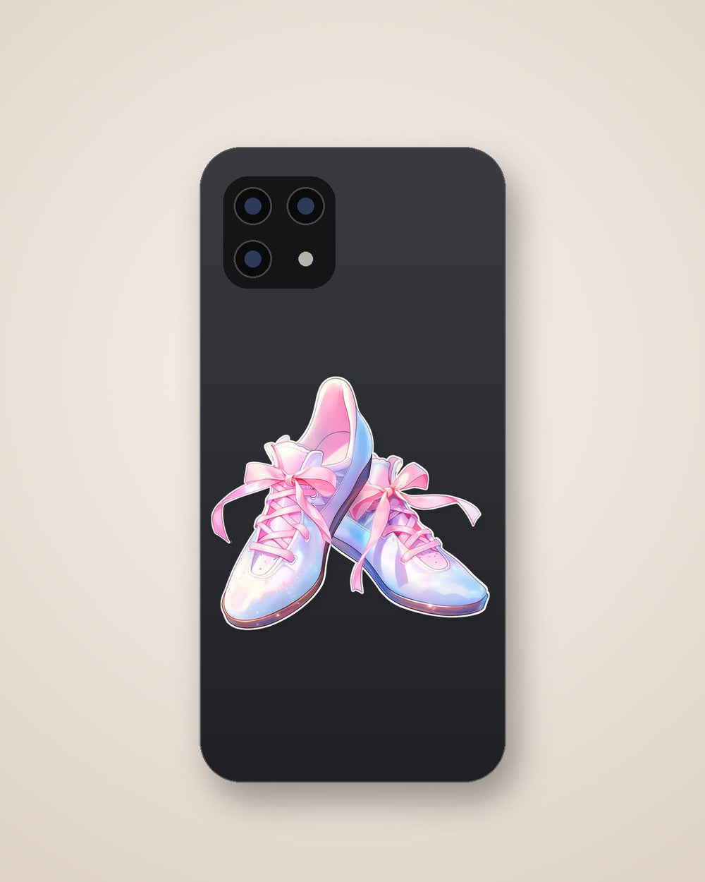 Ballet Shoes with Bow Sticker